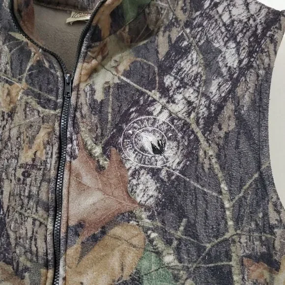 Macks Prairie Wings Mens Size XL Fleece Camo Vest - Picture 5 of 10
